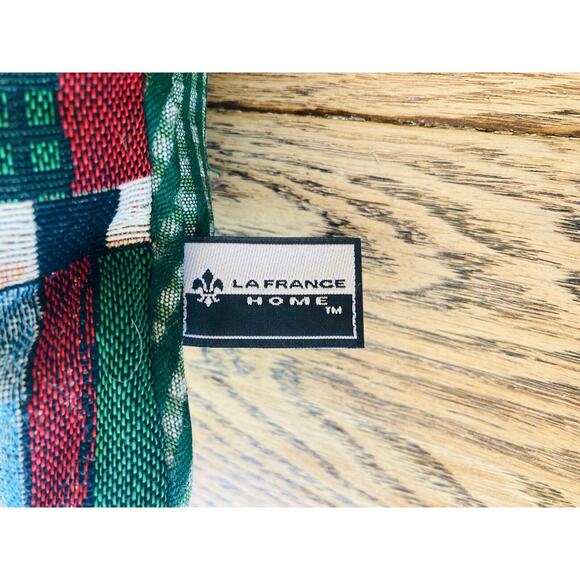 La France Home Tapestry Decorative Throw Pillow Kitty Cat Santa North Pole 2001 - Picture 3 of 10